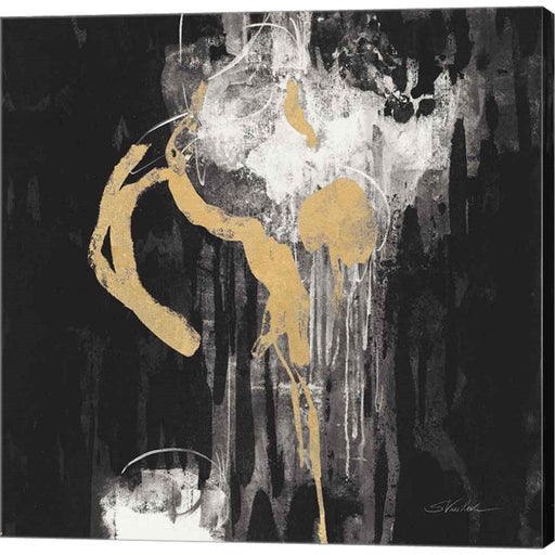 Golden Rain I BW by Silvia Vassileva, Canvas Art