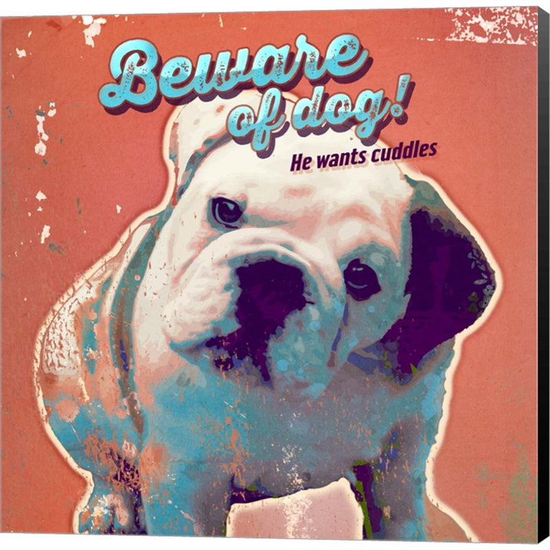 Pet Sentiment III-Beware by Duirwaigh, Canvas Art
