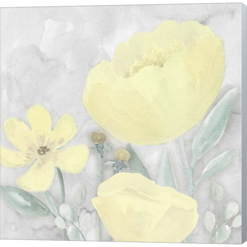 Peaceful Repose Gray & Yellow II by Tara Reed, Canvas Art