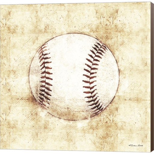 Baseball Sketch by Susan Ball, Canvas Art