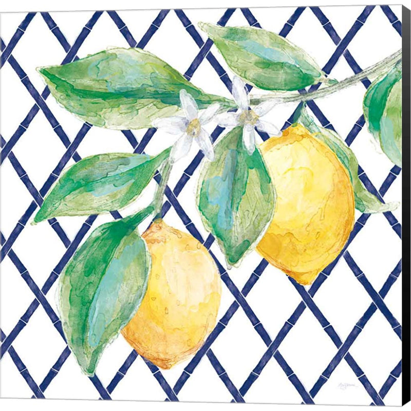 Everyday Chinoiserie Lemons II by Mary Urban, Canvas Art