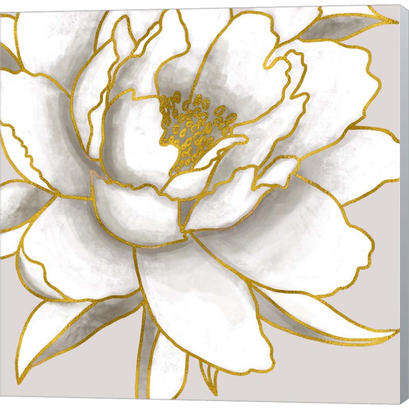 Gold Peony by Elizabeth Tyndall, Canvas Art