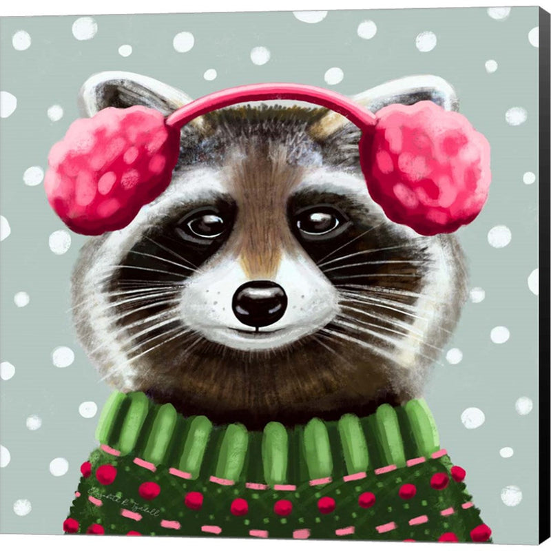 Cute Raccoon by Elizabeth Tyndall, Canvas Art