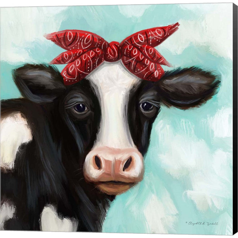 Cow Girl by Elizabeth Tyndall, Canvas Art