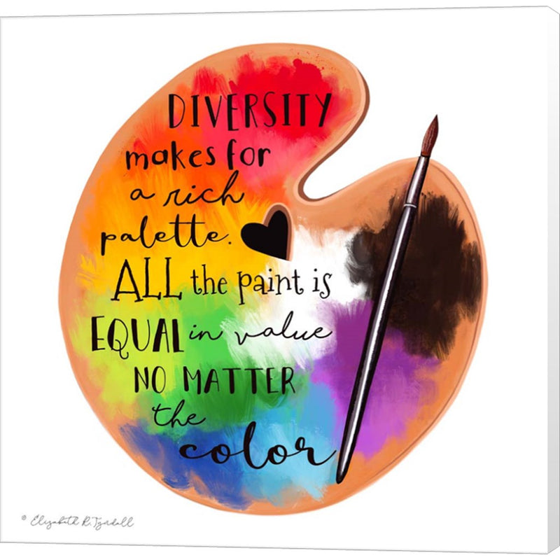 Colors of Diversity by Elizabeth Tyndall, Canvas Art