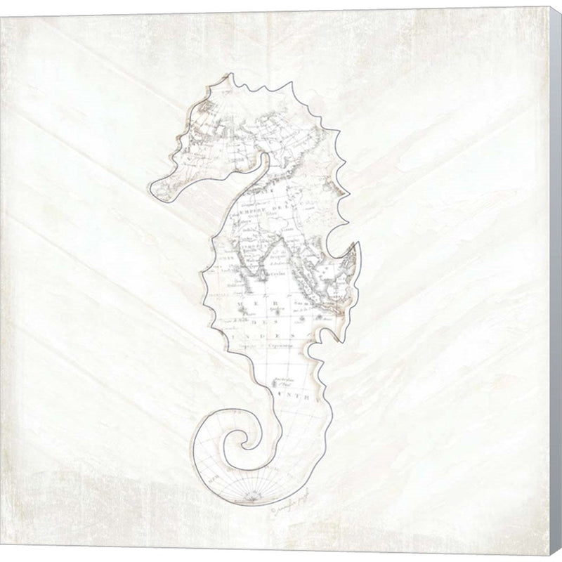 Coastal Seahorse by Jennifer Pugh, Canvas Art