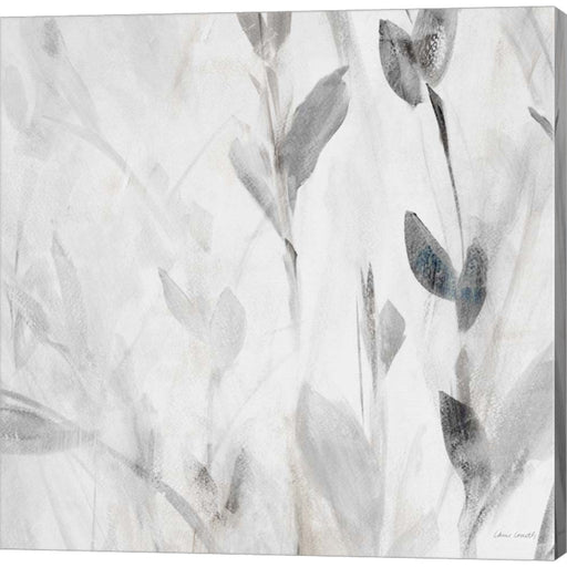 Gray Misty Leaves Square II by Lanie Loreth, Canvas Art