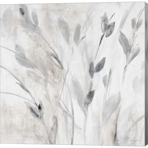 Gray Misty Leaves Square I by Lanie Loreth, Canvas Art