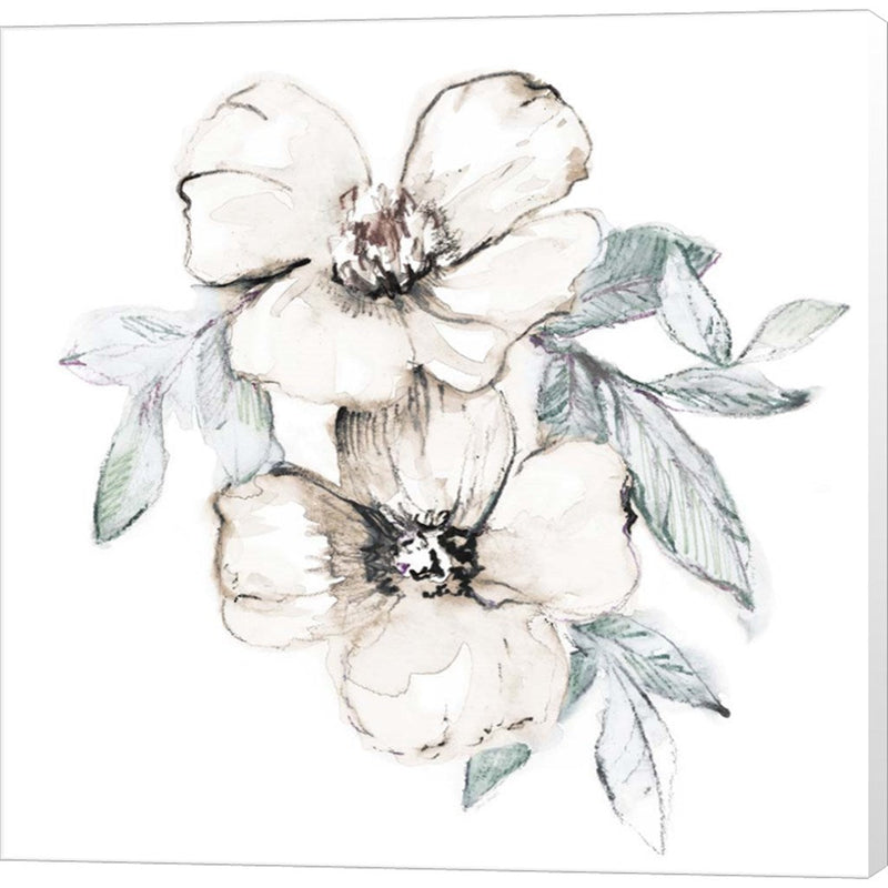 Moonlit Florals Square II by Lanie Loreth, Canvas Art