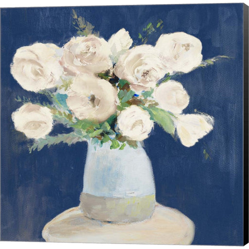 Peonies on Navy by Lanie Loreth, Canvas Art