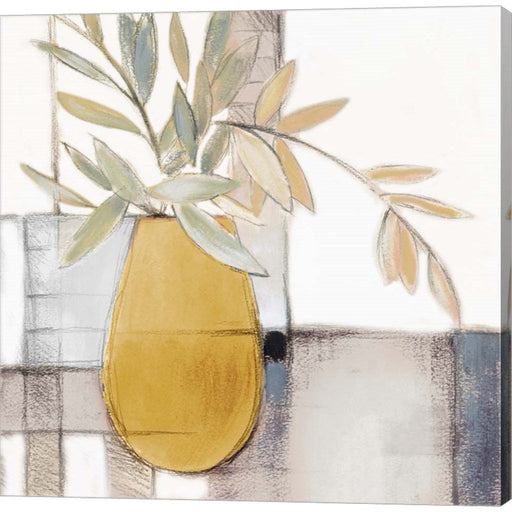 Golden Afternoon Bamboo Leaves I by Lanie Loreth, Canvas Art