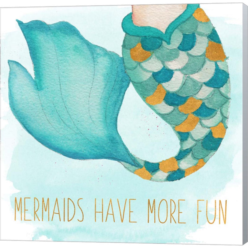 Mermaids Have More Fun by Elizabeth Medley, Canvas Art