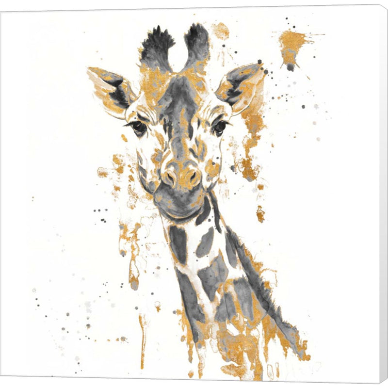 Gold Water Giraffe by Patricia Pinto, Canvas Art