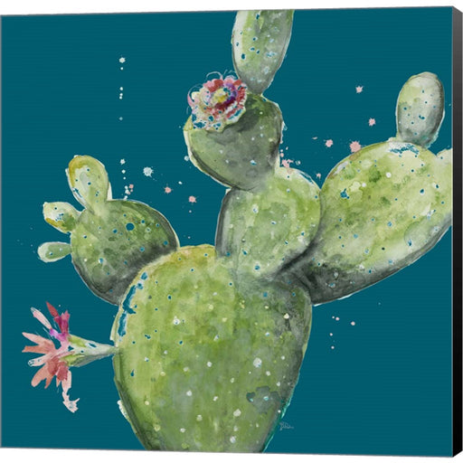 Natural Desert Cactus On Blue I by Patricia Pinto, Canvas Art