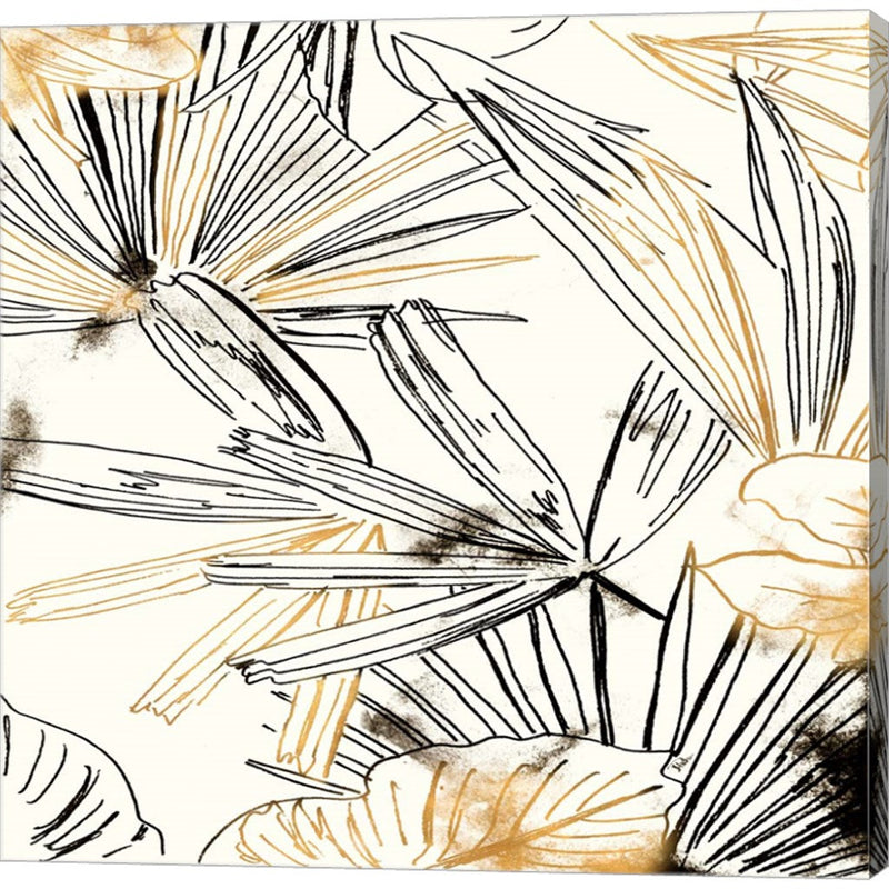 Selva Black And Gold Sketch I by Patricia Pinto, Canvas Art