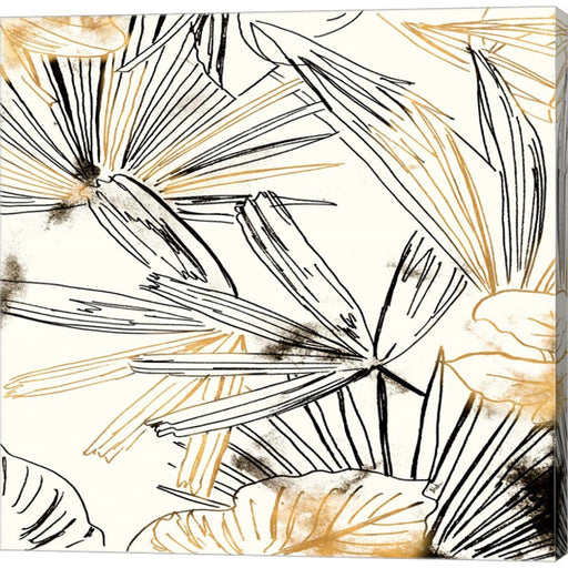 Selva Black And Gold Sketch I by Patricia Pinto, Canvas Art
