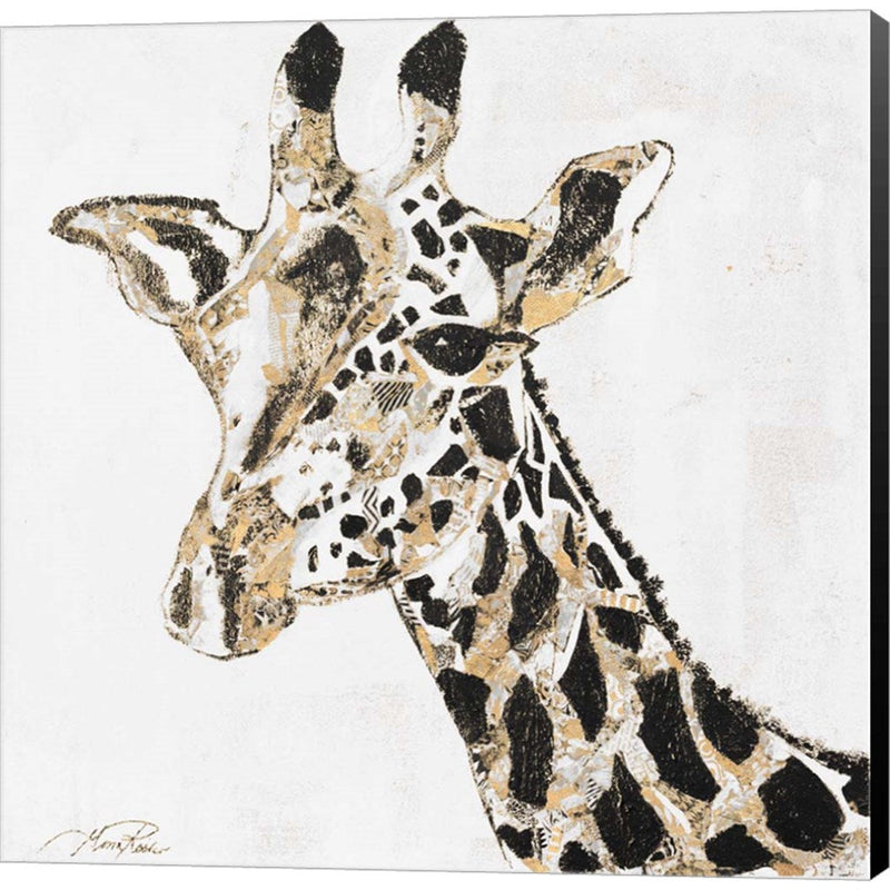 Speckled Gold Giraffe by Gina Ritter, Canvas Art