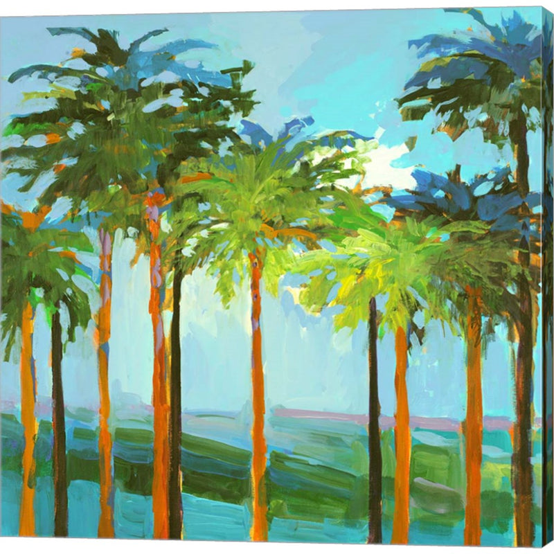 Sunny Palm Trees by Jane Slivka, Canvas Art