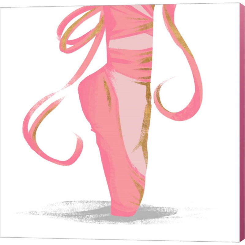 Ballet Point Shoe with Gold Accents by SD Graphics Studio, Canvas Art
