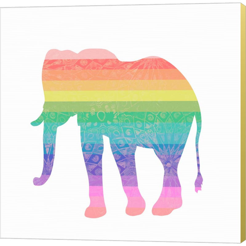 Rainbow Elephant by SD Graphics Studio, Canvas Art