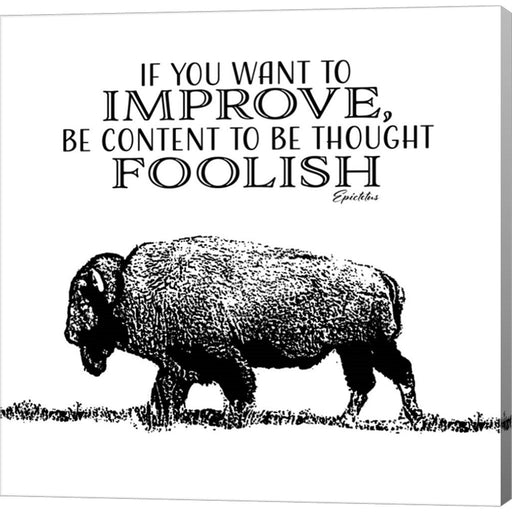 If You Want To Improve by SD Graphics Studio, Canvas Art