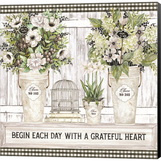 Begin Each day by Cindy Jacobs, Canvas Art