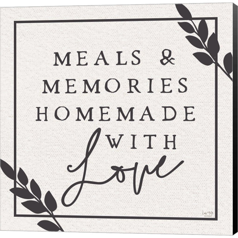 Meals & Memories Made with Love by Lux + Me Designs, Canvas Art