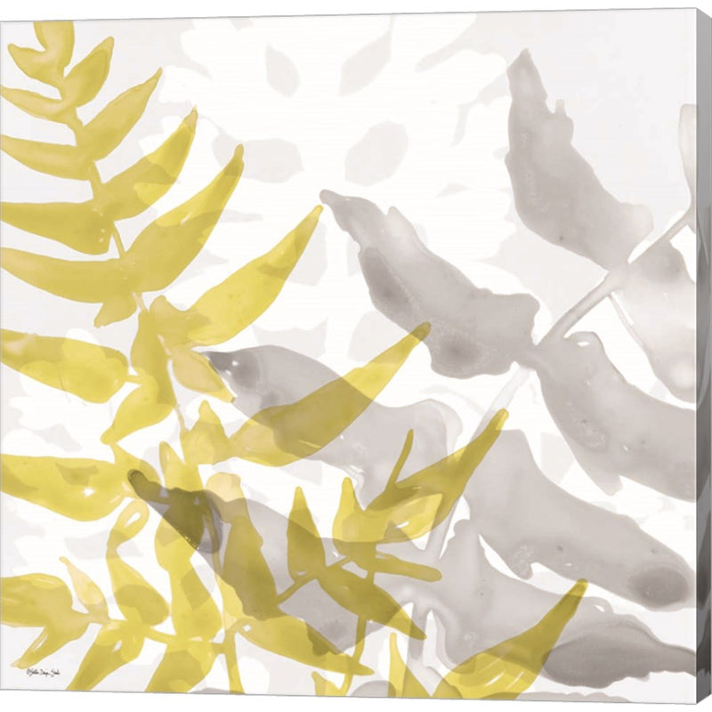 Yellow-Gray Leaves 2 by Stellar Design Studio, Canvas Art