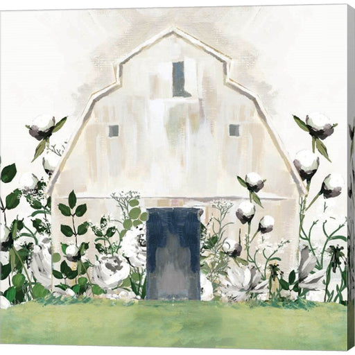 White Floral Barn by White Ladder, Canvas Art