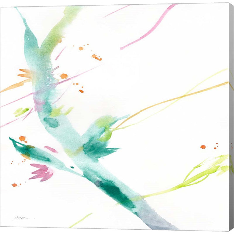 Leaves Of Teal by Sheila Golden, Canvas Art