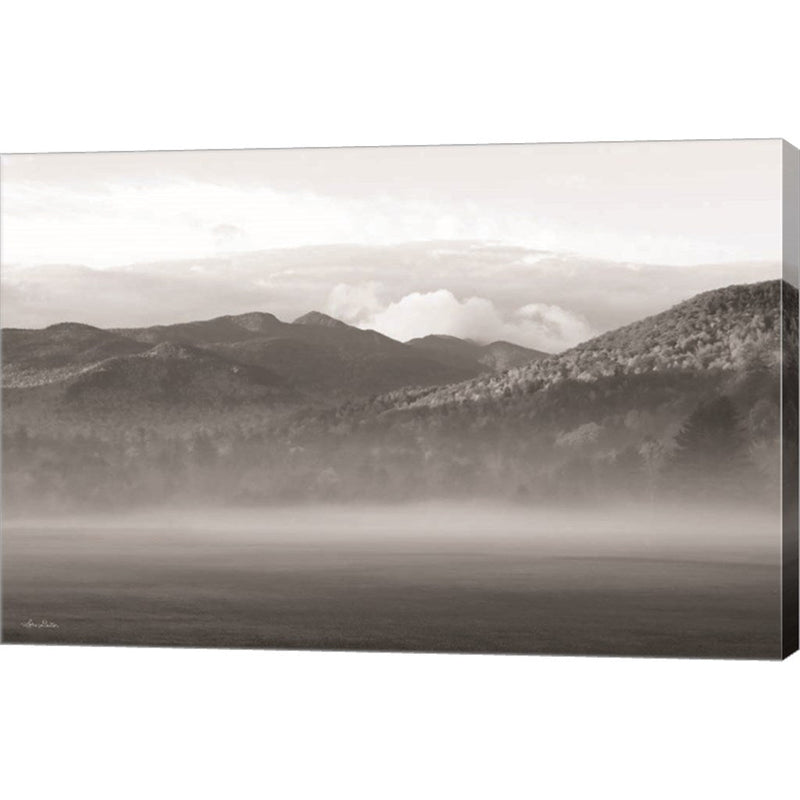 Foggy Morning Mountains by Lori Deiter, Canvas Art