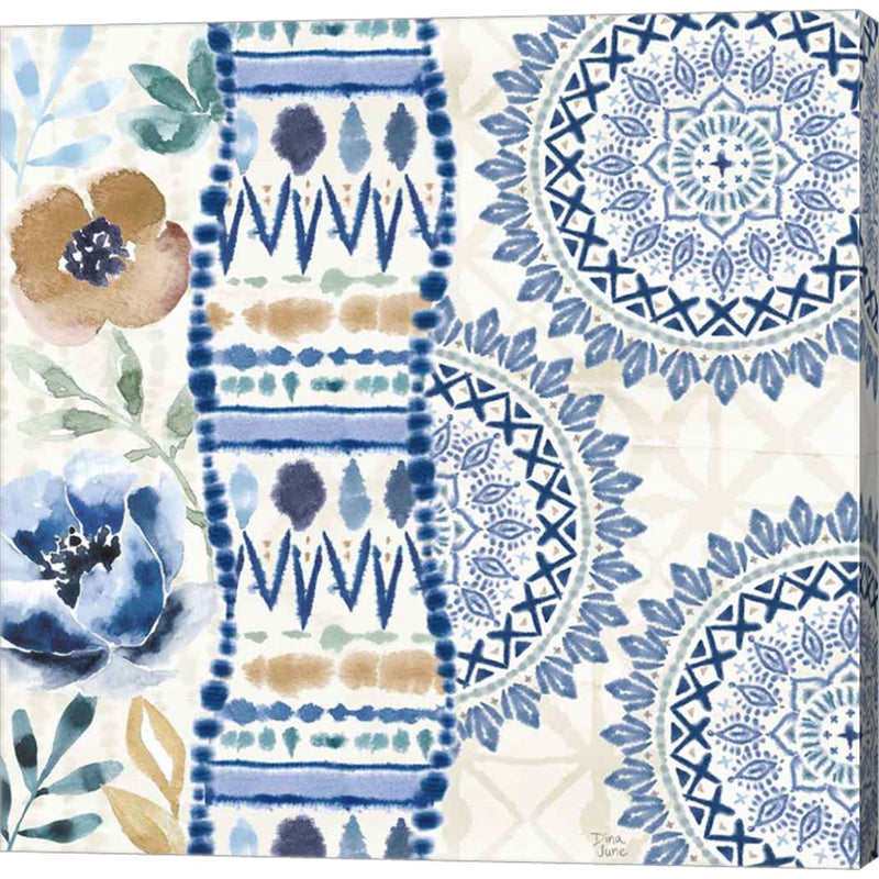 Indigo Splash VII by Dina June, Canvas Art