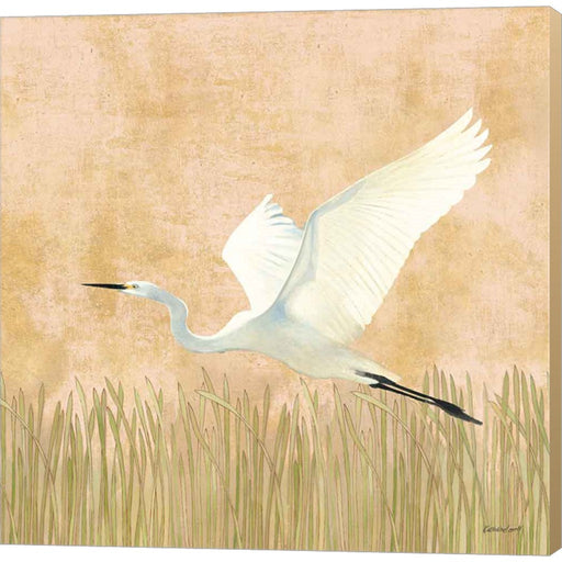 Egret Alighting II Flipped by Kathrine Lovell, Canvas Art