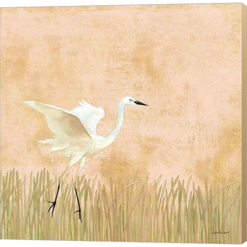 Egret Alighting I by Kathrine Lovell, Canvas Art