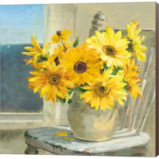 Sunflowers by the Sea Crop Light by Danhui Nai, Canvas Art