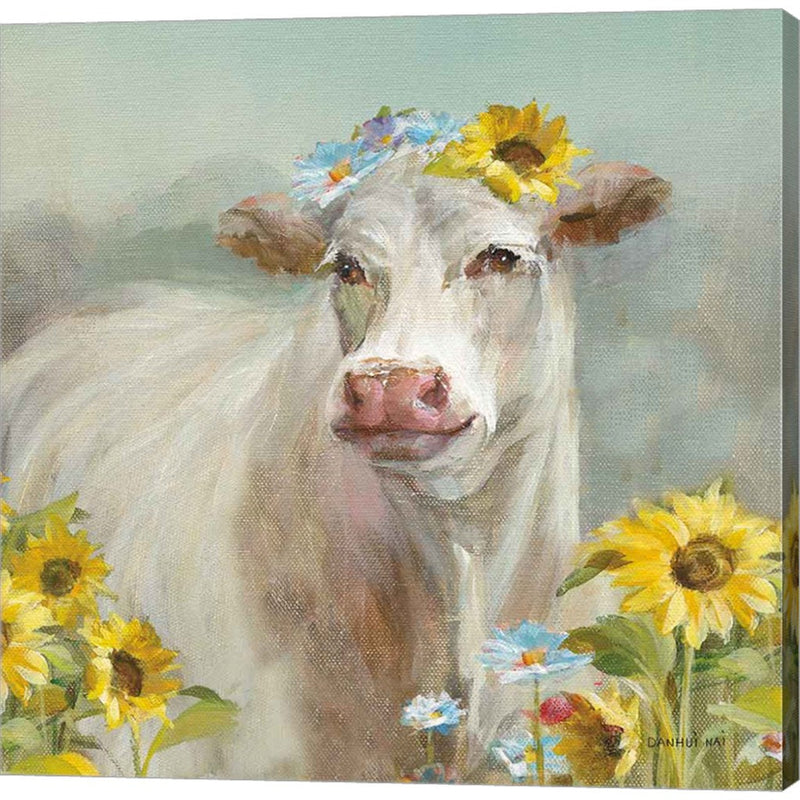 A Cow in a Crown by Danhui Nai, Canvas Art