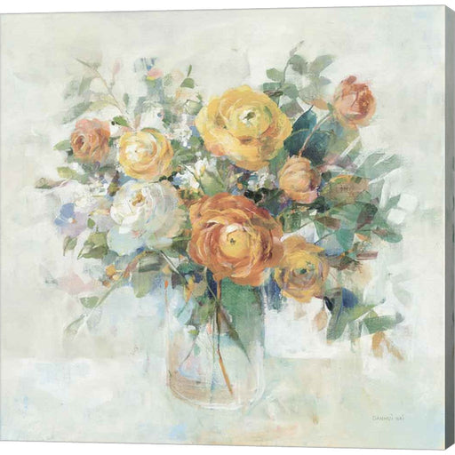 Blooming Splendor I Neutral by Danhui Nai, Canvas Art