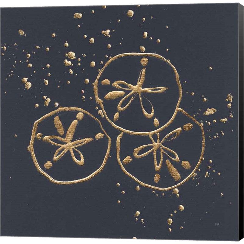 Gold Sand Dollar II by Chris Paschke, Canvas Art