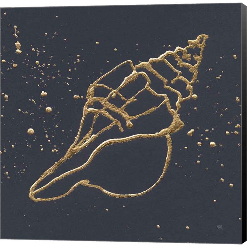 Gold Conch II by Chris Paschke, Canvas Art