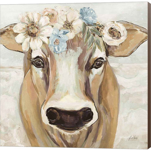 Beau with Flowers Neutral by Jeanette Vertentes, Canvas Art