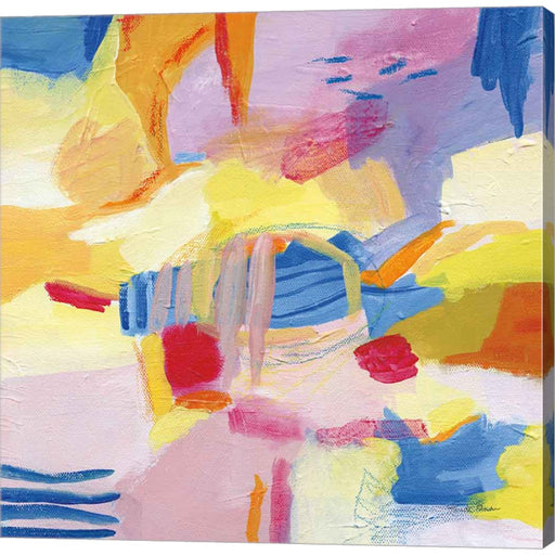 Pastel Shades Abstract by Farida Zaman, Canvas Art