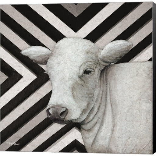 January Cow II by Britt Hallowell, Canvas Art