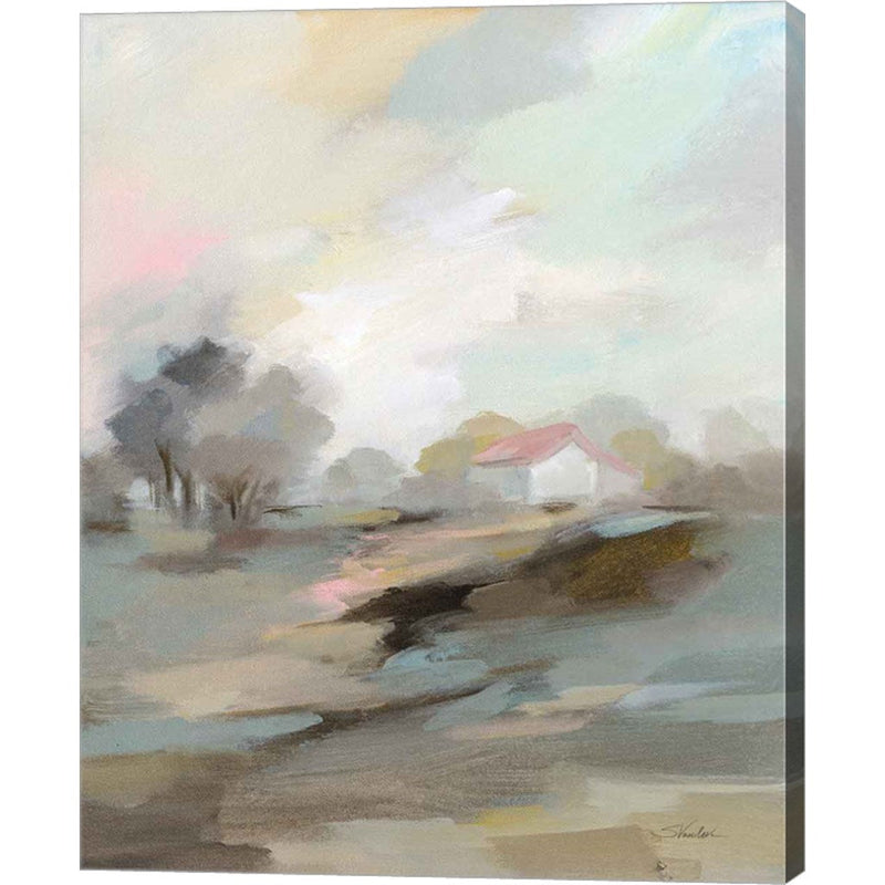 Farm in April by Silvia Vassileva, Canvas Art