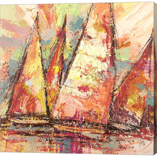 Vele Nell'oceano by Luigi Florio, Canvas Art