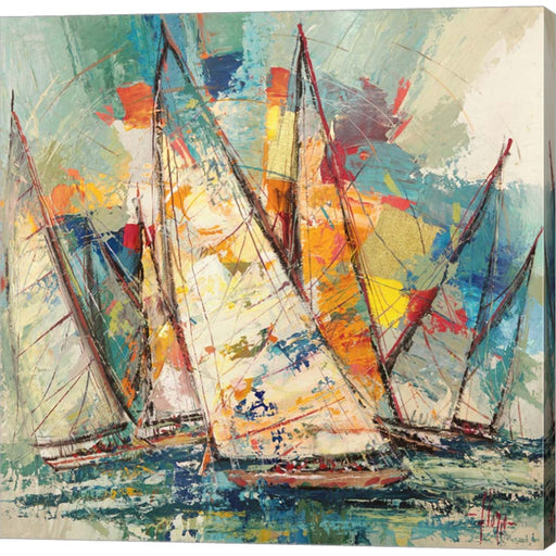Regata Sull'oceano by Luigi Florio, Canvas Art