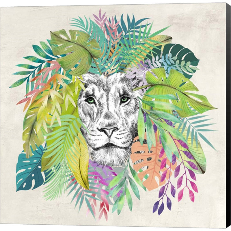 King of the Jungle (detail) by Matt Spencer, Canvas Art