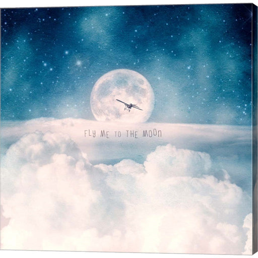Moonrise Over the Clouds by Paula Belle Flores, Canvas Art