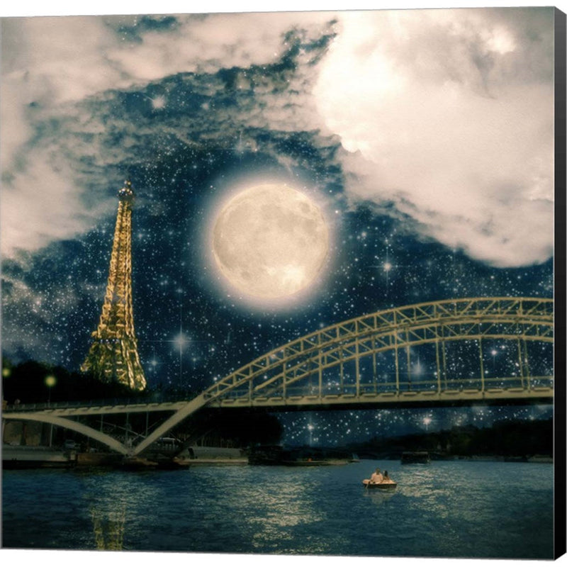 One Starry Night in Paris by Paula Belle Flores, Canvas Art