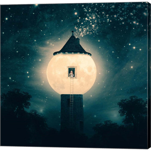 The Moon Tower by Paula Belle Flores, Canvas Art