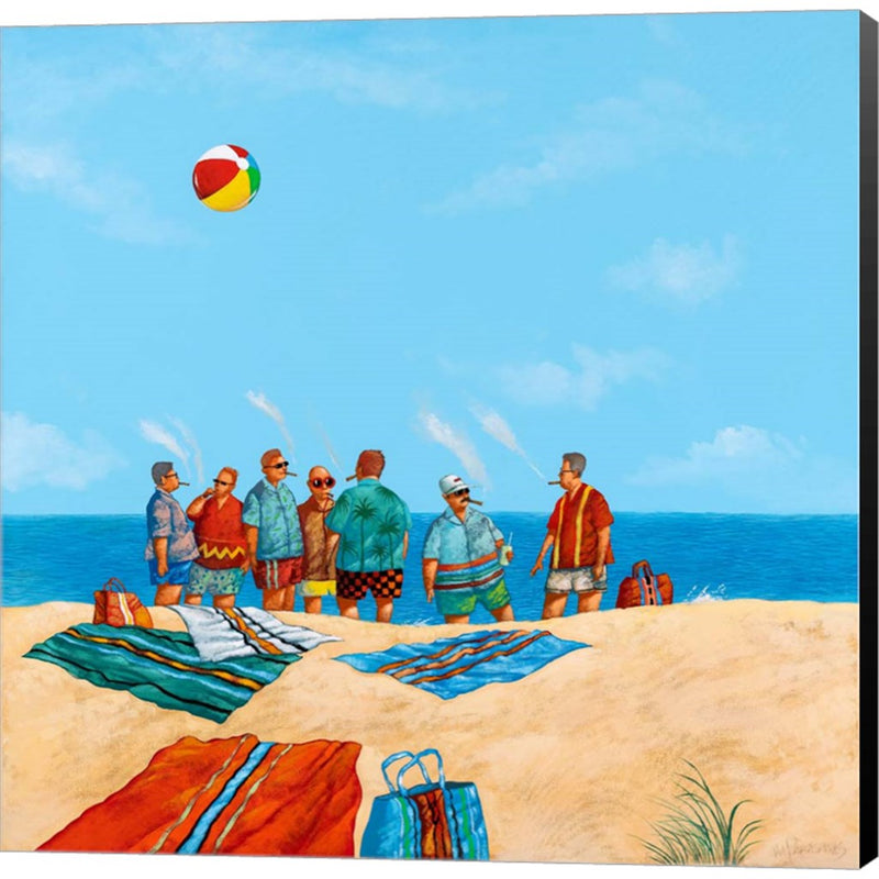 Power Beach by Michael Paraskevas, Canvas Art